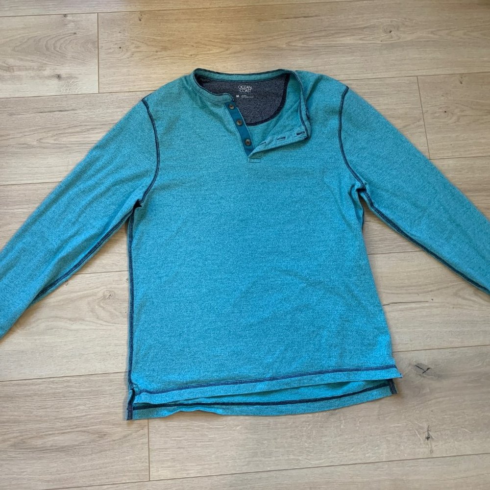 Men's Ocean + Coast Classic Fit Long-sleeve Henley Shirt